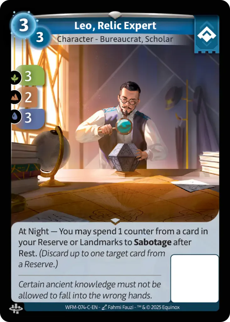 Leo, Relic Expert